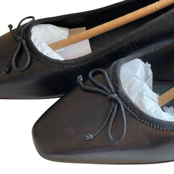 Veronica Beard Cecile Black Leather Pumps with Bow NWOT - Picture 14 of 15